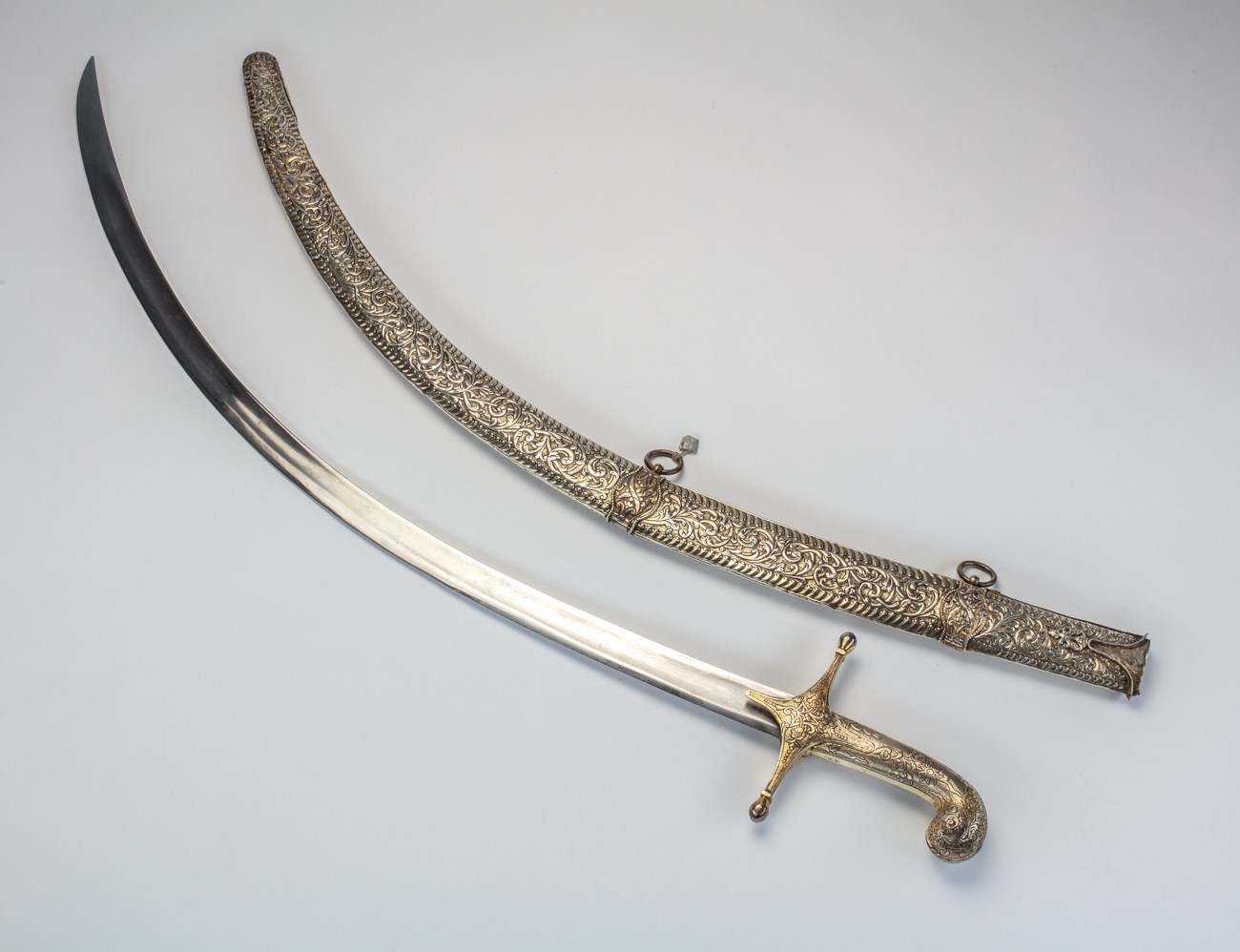 Sword with Silver Gilt Scabbard | Amir Mohtashemi