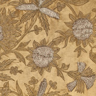 Ottoman Embroidered Golden Silk Hanging