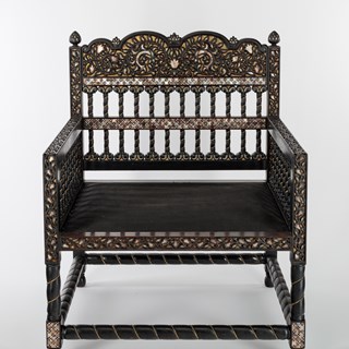 Mother-of-Pearl Inlaid Chair