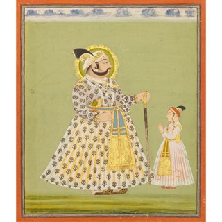 Maharana Pratap Singh and his son Raj Singh