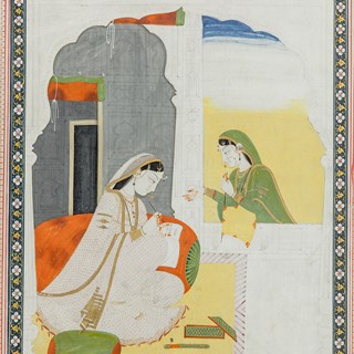 A Maiden Composing a Letter