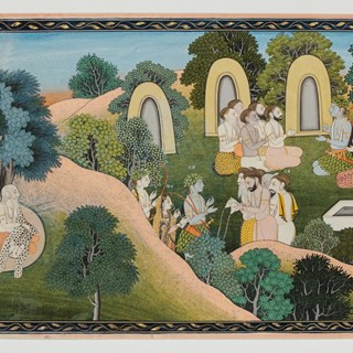 Rama, Sita and Lakshman at the Sage Atri’s Ashram
